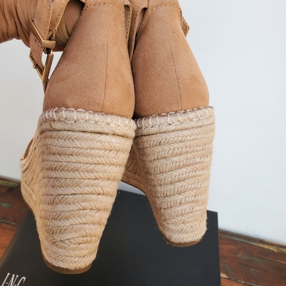 Inc. Women's Espadrille Strap Wedge Sandal Sz 10 - Picture 14 of 15